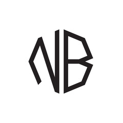 two letter NB octagon logo