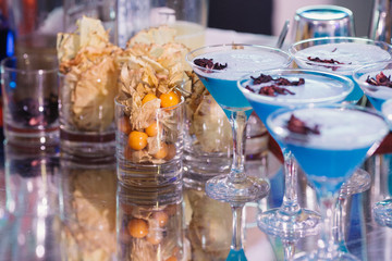 blue cocktails 