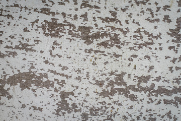 Grunge and dirty surface paint white color on the old wood texture, white color damage on the wood background