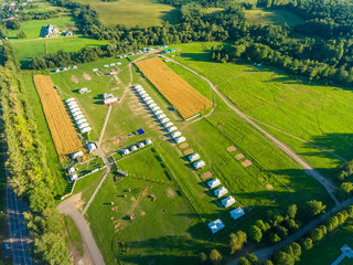 Borodino, Russia. Aerial photography