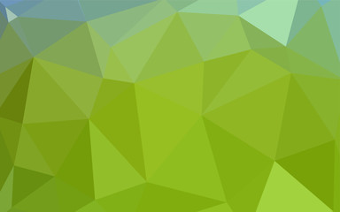 Plakat Light Green vector abstract polygonal background.