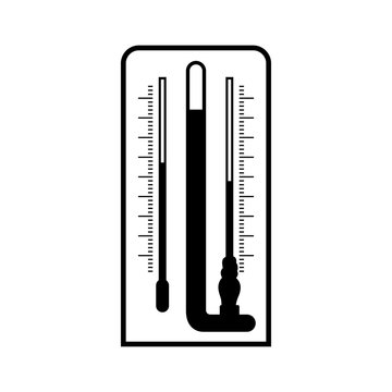 Laboratory psychrometer, wet-and-dry-bulb thermometer Stock Illustration |  Adobe Stock