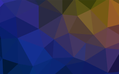 Dark Blue, Yellow vector triangle mosaic texture.