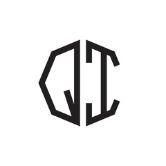 two letter QI octagon logo