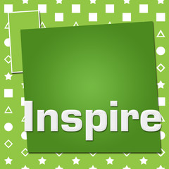 Fototapeta premium Inspire Green Basic Symbol Squares 