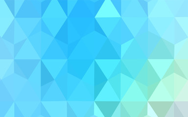Light Blue, Green vector triangle mosaic texture.