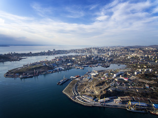View of the city of Vladivostok, Russia