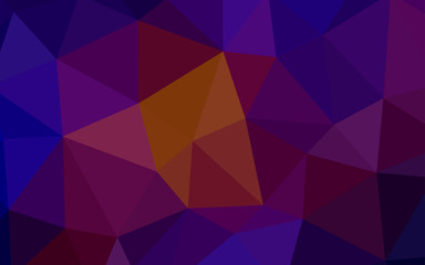 Obraz premium Dark Blue, Red vector polygonal background.