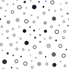 Dark Pink vector seamless background with bubbles.