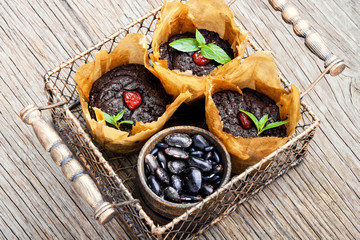 Vegan muffins from kidney beans