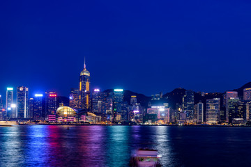 Obraz premium Hong Kong Nigh scape