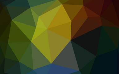 Fototapeta premium Dark Multicolor vector polygonal pattern.