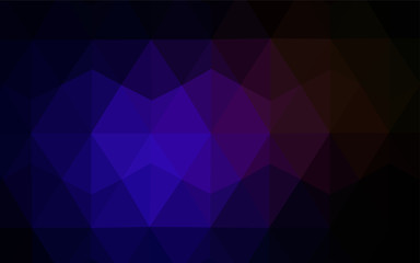Obraz premium Dark Blue, Red vector gradient triangles template.