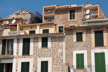 Naklejka premium Architecture in Port de Soller on Mallorca