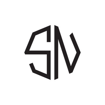 two letter SN octagon logo