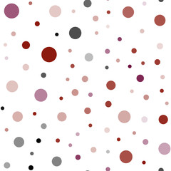 Dark Red vector seamless layout with circle shapes.