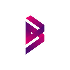 Letter B color logo 
