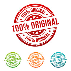 100% Original Stamp Button Banner Badge in different colours.