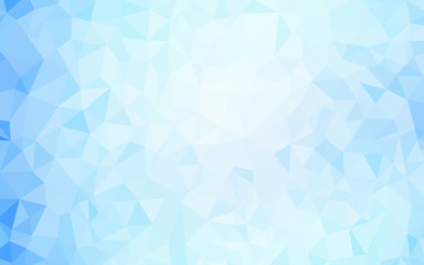 Light BLUE vector triangle mosaic cover.