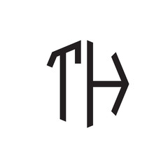 two letter TH octagon logo