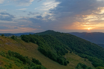 Lever du soleil sur les Vosges