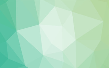 Fototapeta premium Light BLUE vector polygonal pattern.