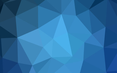 Light BLUE vector abstract mosaic backdrop.