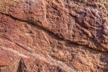 Red stone texture close-up