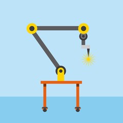 industrial welding robotic arm for automotive industry