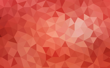 Light Red vector triangle mosaic template.