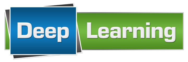 Fototapeta premium Deep Learning Green Blue Horizontal 