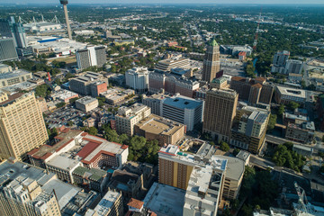 Aerial stock image San Antonio Texas no logos