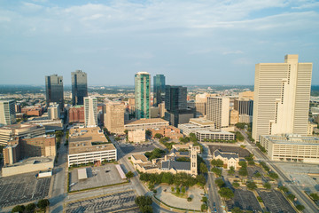 Aerial photo Downtown Fort Worth Texas USa