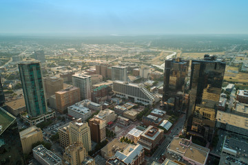 Fototapeta na wymiar Aerial drone photo Fort Worth