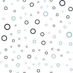 Light BLUE vector seamless pattern with spheres.