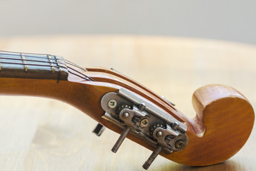 Neck of a stringed instrument mandoline part