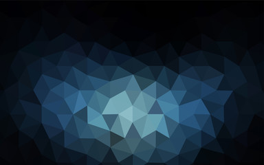 Obraz premium Light BLUE vector gradient triangles template.