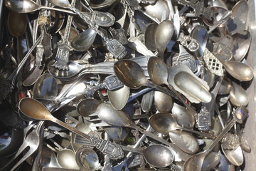 Alte Silberlöffel, Hintergrundbild