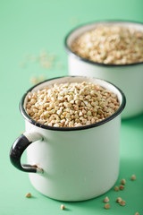 raw green buckwheat healthy ingredient