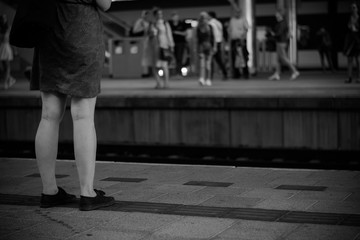 Fototapeta premium Waiting for the train