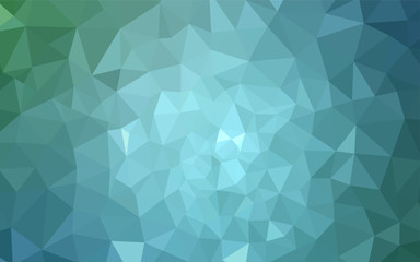 Light Blue, Green vector triangle mosaic texture.