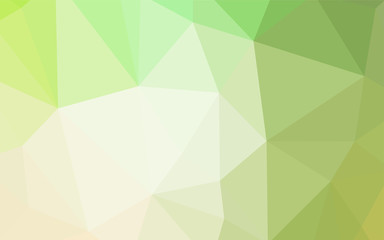 Light Green vector polygonal pattern.