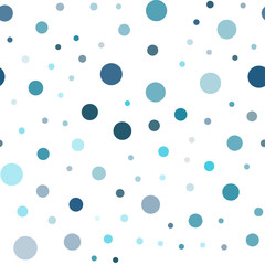 Light BLUE vector seamless backdrop with dots.