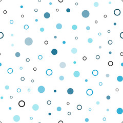 Light BLUE vector seamless texture with disks.