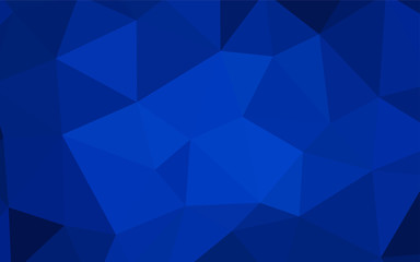 Obraz premium Dark BLUE vector abstract mosaic backdrop.