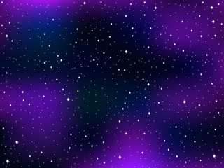 Star sky. Space star background. Nebula, the Milky Way. Vector illustration