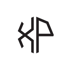 two letter XP octagon logo