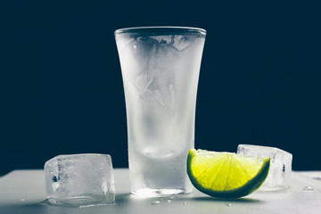 Ice glass for vodka or tequila