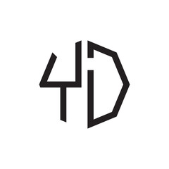 two letter YD octagon logo