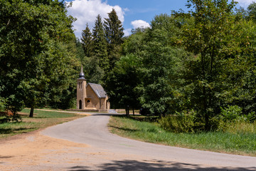 La chapelle Notre-Dame du Bonlieu à Vitron, Région wallonne, Belgique